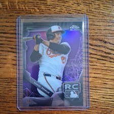 2026 Topps Chrome Black Samuel Basallo #41 RC Purple /75 Baltimore Orioles