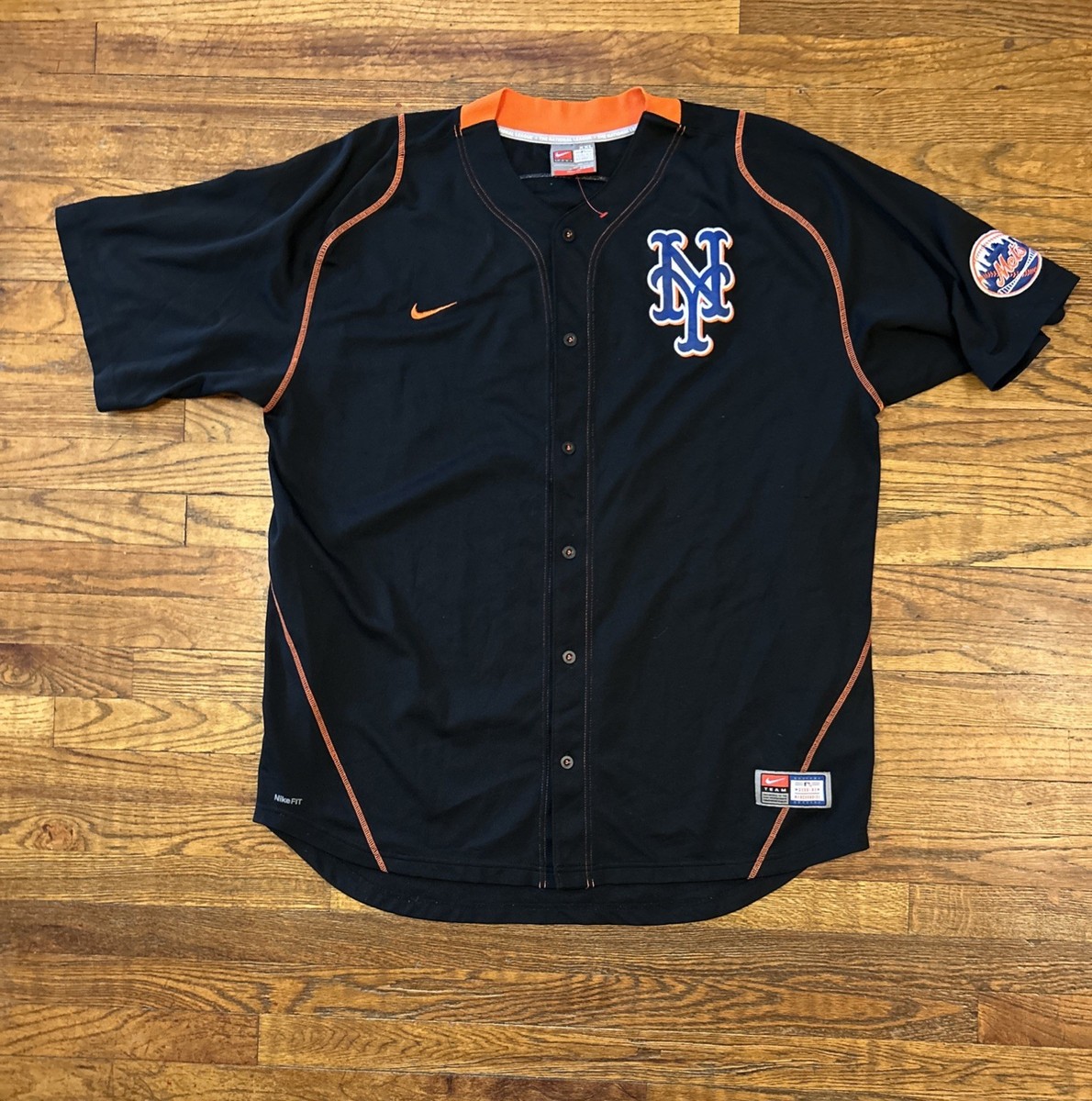 Vintage Jose Reyes New York Mets Jersey Nike Team Stitched Black