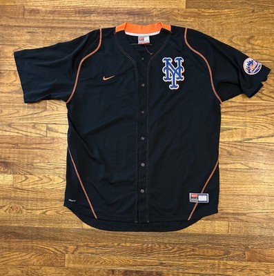 Vintage Jose Reyes New York Mets Jersey Nike Team Stitched Black