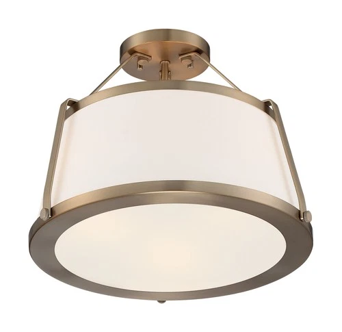 Nuvo Lighting 60/6996 Cutty 3 Light 16"W Semi-Flush Ceiling - Brass - Picture 1 of 7