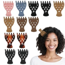12PCS Bounce Curl Clips, Volume Root Clip for Curly Hair, Wide Teeth Root Cli
