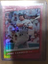 2020 Panini Donruss - Retro 1986 Jose Canseco #212 Holo Red