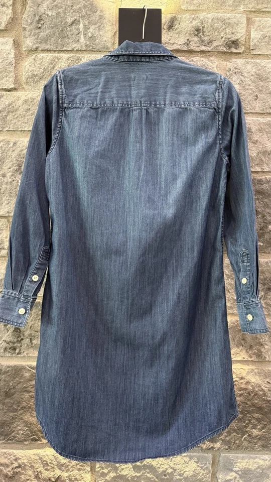 J. Crew Denim Chambray Dress | 100% Cotton Mid Length Women’s S - Image 2 of 4