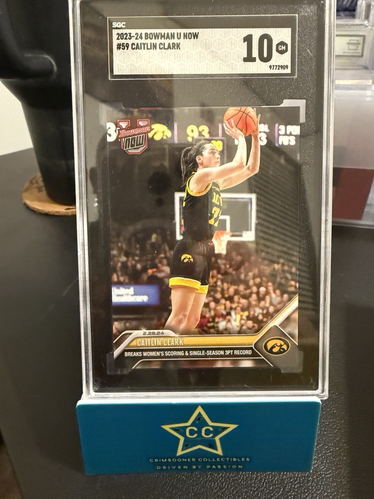 2023-24 Bowman U Now - Caitlin Clark #59 SGC 10