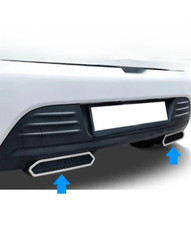 Chrome Exhaust Tip Trim For Renault Clio IV 2012-2019 – 2PCS