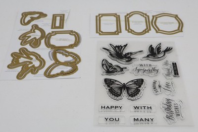 Anna Griffin Birds/Butterflies/Frames Stamp set and matching dies