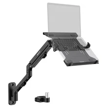 Mount-It Ergonomic Laptop Arm for Wall or Pole Mounting, Full Motion Adjustme...
