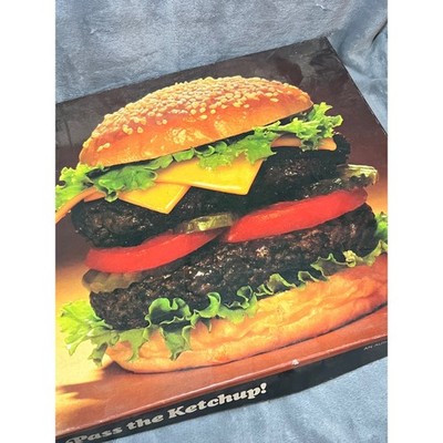 Vintage Springbok Pass The Ketchup Hamburger Puzzle 500Pc Retro Food Art Rare