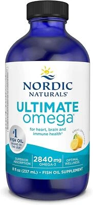 NORDIC NATURAL'S Nordic Naturals Ultimate Omega-3 2,840mg 8 fl oz (Lemon) Brain & Health Health