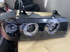 Spec-D Tuning BMW 1992-1998 E36 325 Coupe LED Halo Projector Headlights Smoke