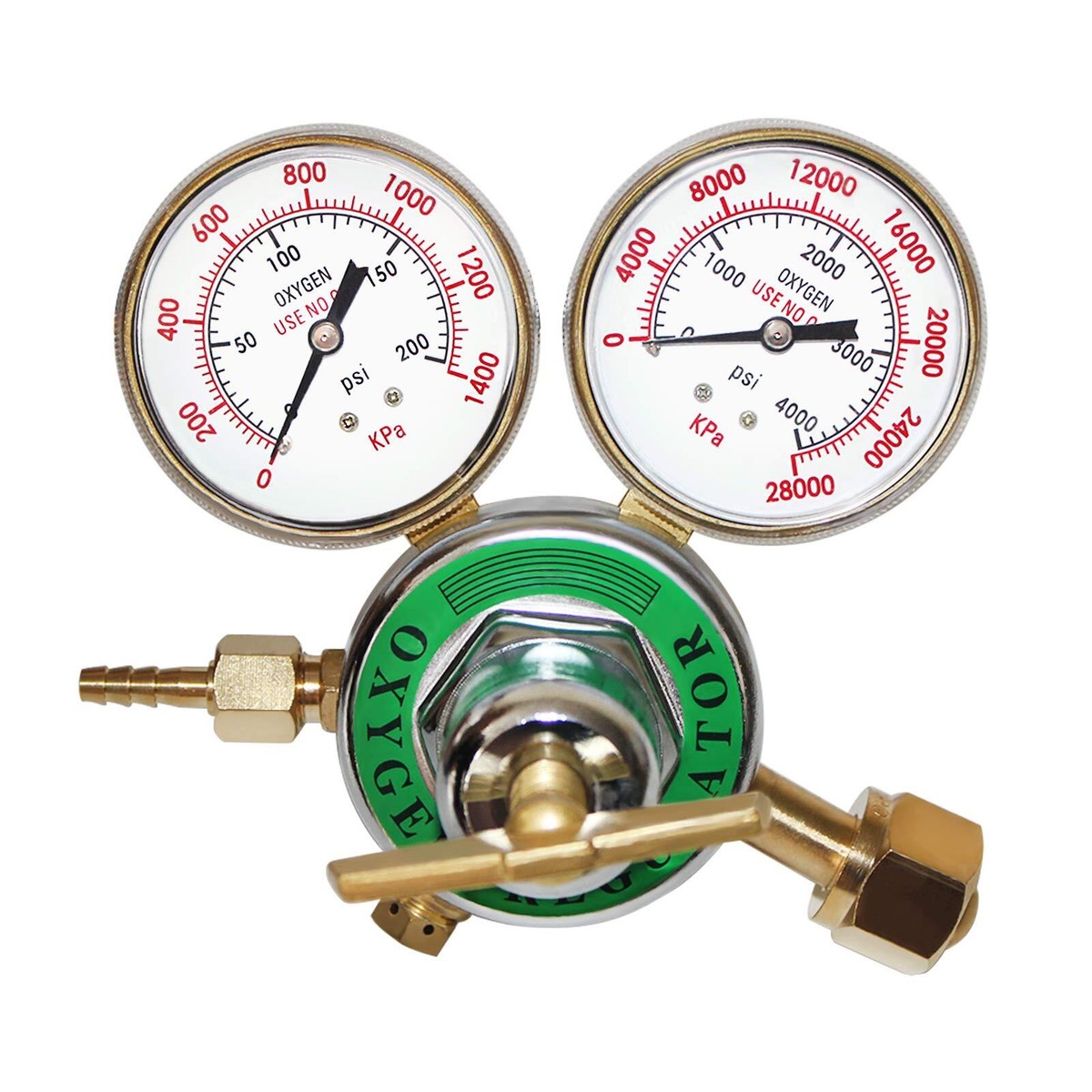 Kaysection Oxygen Regulator – Sauerstoff-Regler Für Kleine Druckflaschen, Mit 1/4" Barb-Anschluss