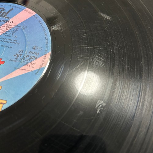 GIRL Original UK 1980 LP 'SHEER GREED' Lyric Inner DEF LEPPARD, LA GUNS TORME G+ - Picture 12 of 13