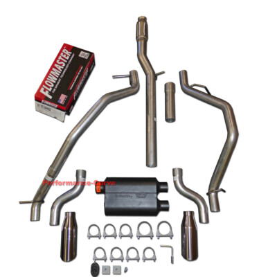 Dual Exhaust Kit Flowmaster Super 40 Fits 14-19 Chevrolet Silverado GMC Sierra