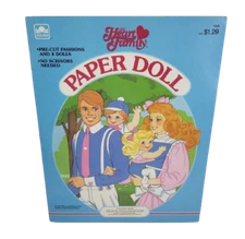 VINTAGE 1985 THE HEART FAMILY MATTEL PAPER DOLL BOOK PAPER DOLLS UNUSED UNCUT