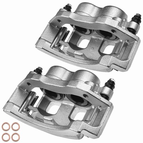 Set of 2 Front Left & Right Brake Calipers w/ Bracket for Dodge Ram
