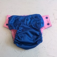 Bella Luna Pocket Cloth Diaper Small Blue Pink No Insert