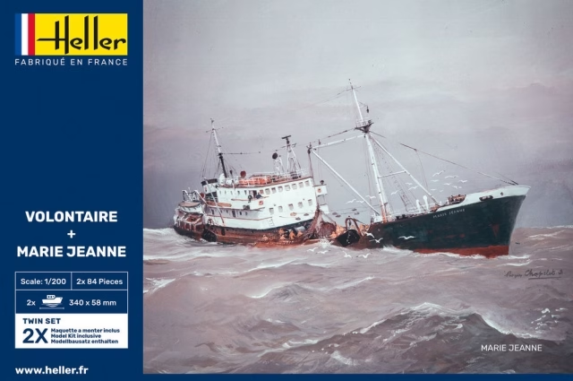 Heller 85604  1:200th scale Volontaire + Marie Jeanne Twin Set