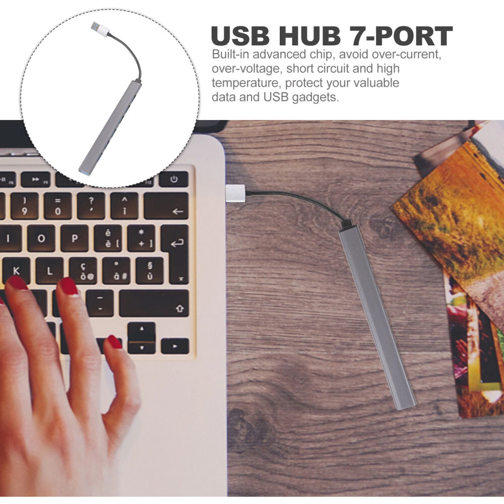 USB 3.0 Laptop Extension Hub Adapter with Multiple Ports