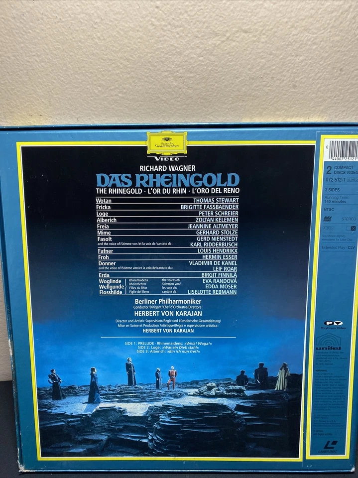 Richard Wagner DAS RHEINGOLD Laser Disc 2 Cds - Image 2 of 4