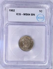 1902 Indian Cent 1c ICG MS64 BN