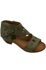 Miz Mooz Leather Wide Width Cutout Sandals Current Sage