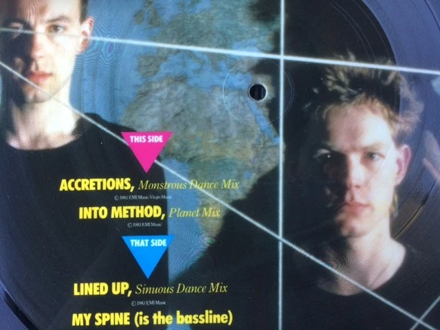 SHRIEKBACK - LINED UP / MY SPINE 12"  PICTURE DISC. MINT. YT 106P. 4 TRKSs. - Image 3 of 3