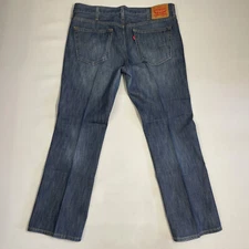 Levis 527 Jeans Mens 38x30 Slim Bootcut Blue Cowboy Rodeo Denim Med Wash