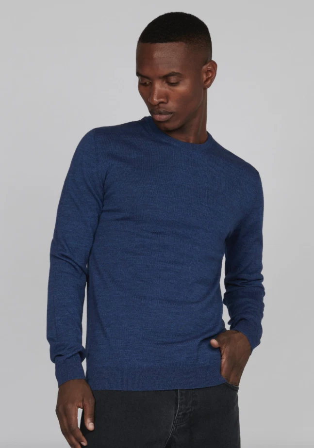 Matinique MAPetro Merino Wool Blend Jumper Dust Blue 2XL DPD NEXT DAY