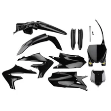 Cycra Powerflow Complete Plastic Kit Set Black For YAMAHA YZ250F YZ450F