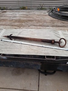 VINTAGE STAR BRAND BARN, LOFT HAY, STRAW BALE SPEAR