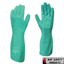SHOWA CHEMICAL RESISTANT NITRILE GLOVES NITRI-SOLVE 730 SZ X-LARGE CLEANING