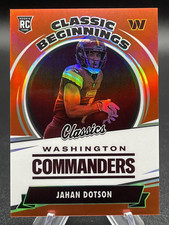 JAHAN DOTSON 2022 Panini Classics #31/50 Red Classic Beginnings RC Commanders