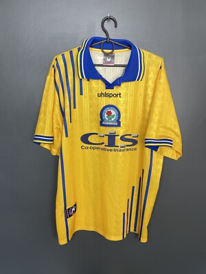 当時物　ビンテージBlackburn Rovers F.C. シャツ UK BLACKBURN ROVERS 1998/2000 AWAY FOOTBALL SHIRT UHLSPORT VINTAGE