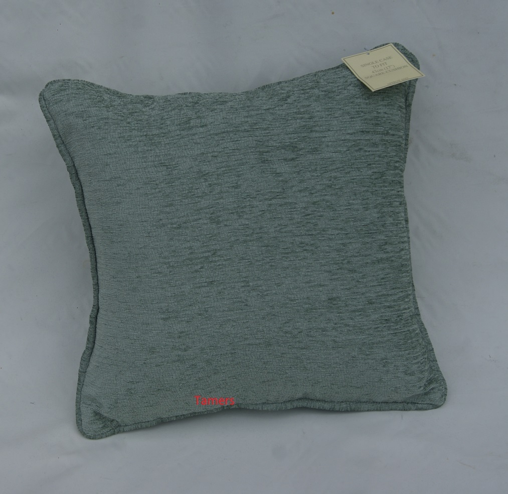 4 x Chenille Cushion Covers + Fillers Colours Navy, Meadow, Cream and