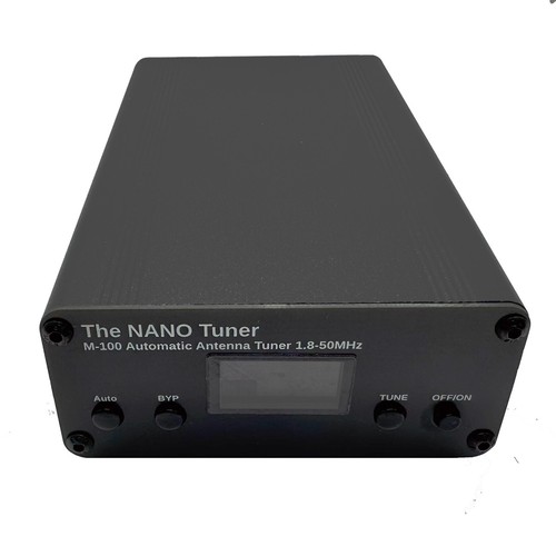 Sintonizzatore antenna M-100 Piccolo 100 W Sintonizzatore antenna automatico display OLED 1,8-50 MHz 7*7 - Foto 4 di 7