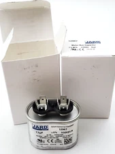 Lot of 2 Jard by Mars 12907 Oval Motor Run Capacitors 7.5 MFD 370 VAC