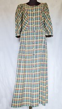 DRESS VINTAGE ISOLA TRACHTEN TYROL OKTOBERFEST DIRNDL PLAID WOMENS US 12 EU 40