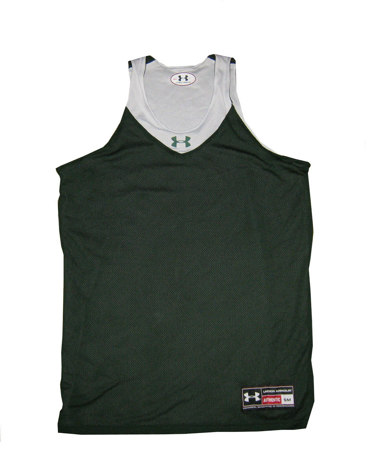 Under Armour reversible basketball jersey, green/white, Men's S (3840
