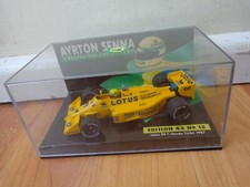 MINICHAMPS 1/43 AYRTON SENNA LOTUS 99T HONDA TURBO 1987 F1 DIECAST CAR