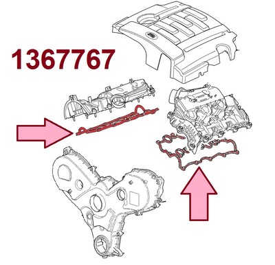 2 St. Ventildeckeldichtung JAGUAR XJ (N3) 2,7 D 3.0 D ,JAGUAR XJ (NNA) 3.0 D