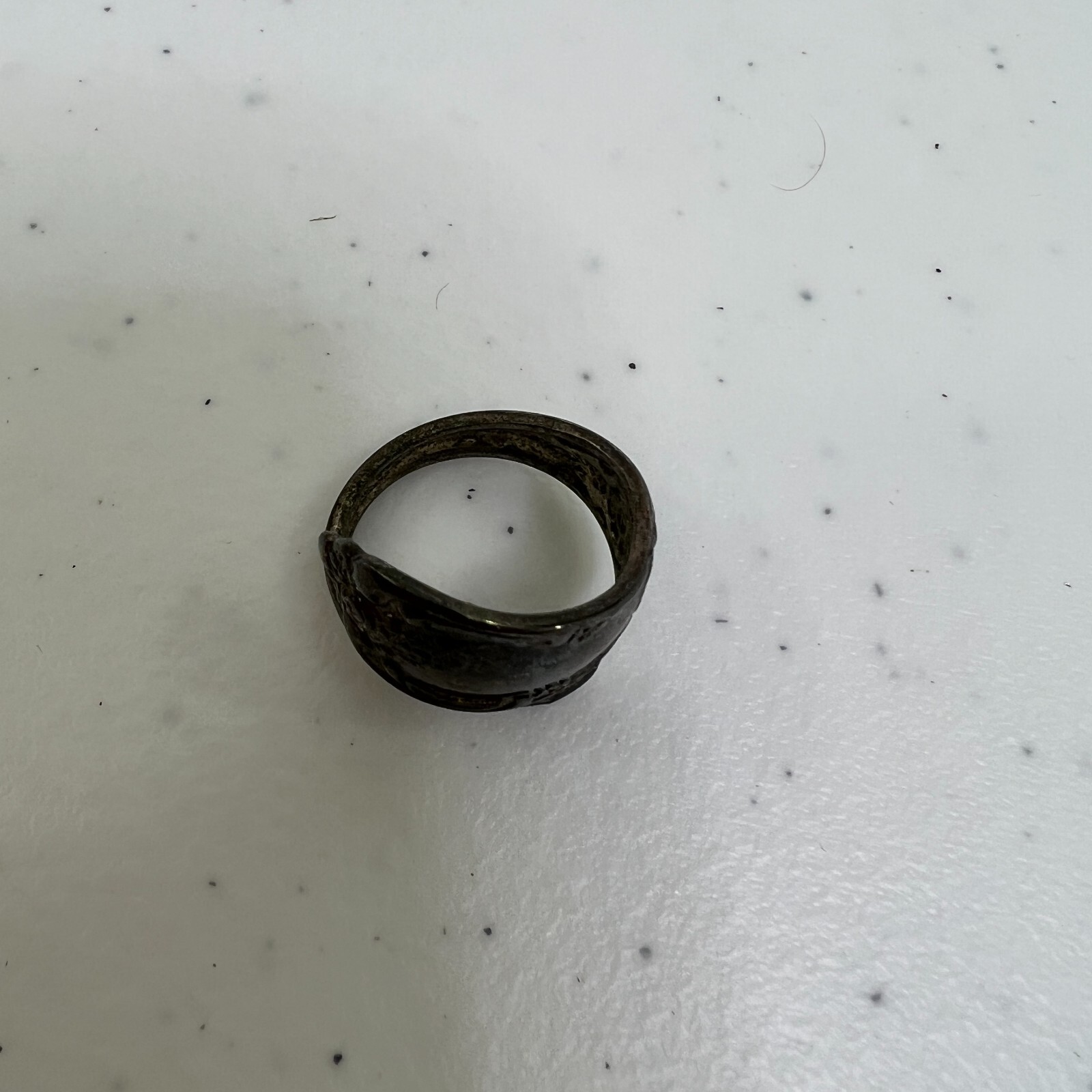 Spoon Ring Wrap Silverware Silver Tone Oneida 4.5… - image 2