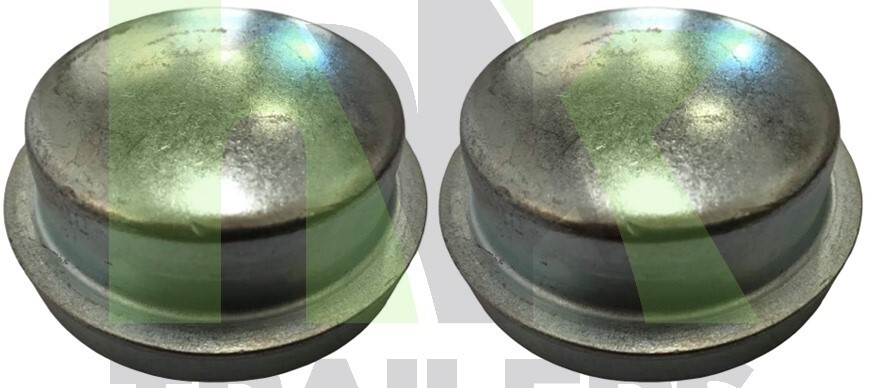 2 x 64.2mm Knott Hub Cap, Plain, Trailers, Grease Dust Wheel Cap, Metal, Trailer