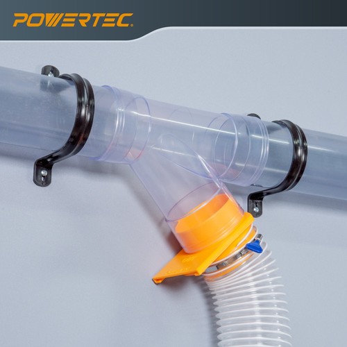 POWERTEC 70308 4 Inch ID Y Fitting for 4 Inch OD, Dust Hose Splice - Picture 3 of 7