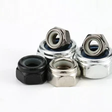 Hex Hexagon Nylon Insert Lock Nut Self–locking Nylock Locknut M2 M2.5 M3 M4-M16