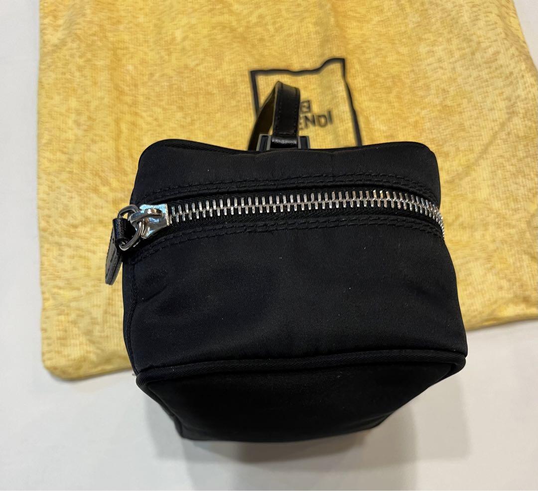 Authentic Fendi Vanity Accessory Pouch Mini Bag Handbag Zucca | eBay