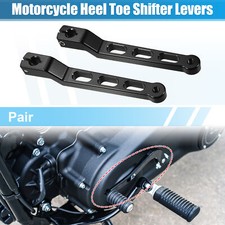1 Paar Motorrad Fersen Zehen Schalthebel Kit Schwarz f&uuml;r Harley Davidson