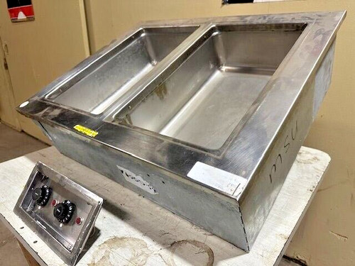 "DELFIELD N8731-D-C" DROP-IN INSERT HOT FOOD WARMER/STEAMER TWO WELLS