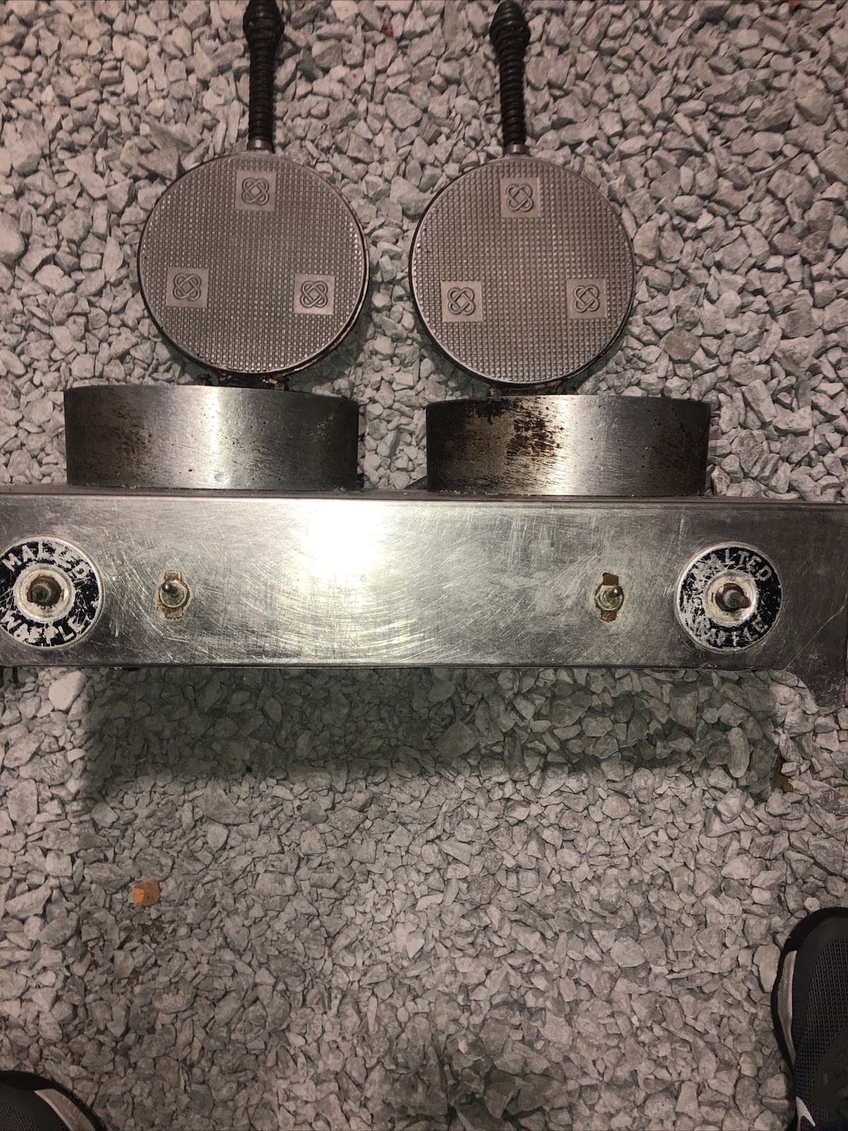 Vintage Commercial F.S Carbon Double Waffle Iron eBay