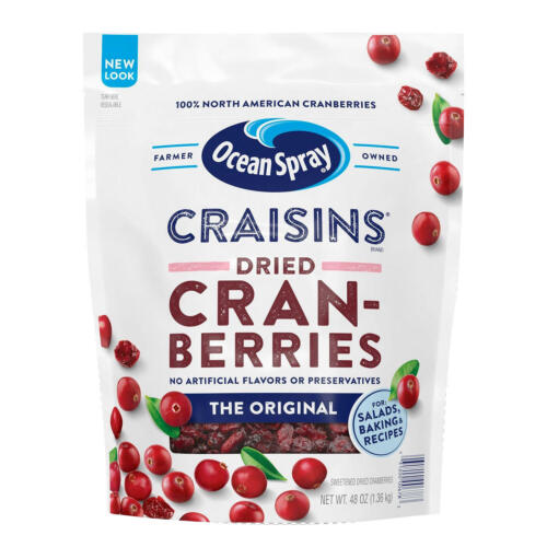 Ocean Spray Craisins Whole Dried Cranberries, 64 oz