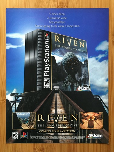 RIVEN The Sequel to Myst - PAL (fr) - PS1 PSX PSOne PlayStation